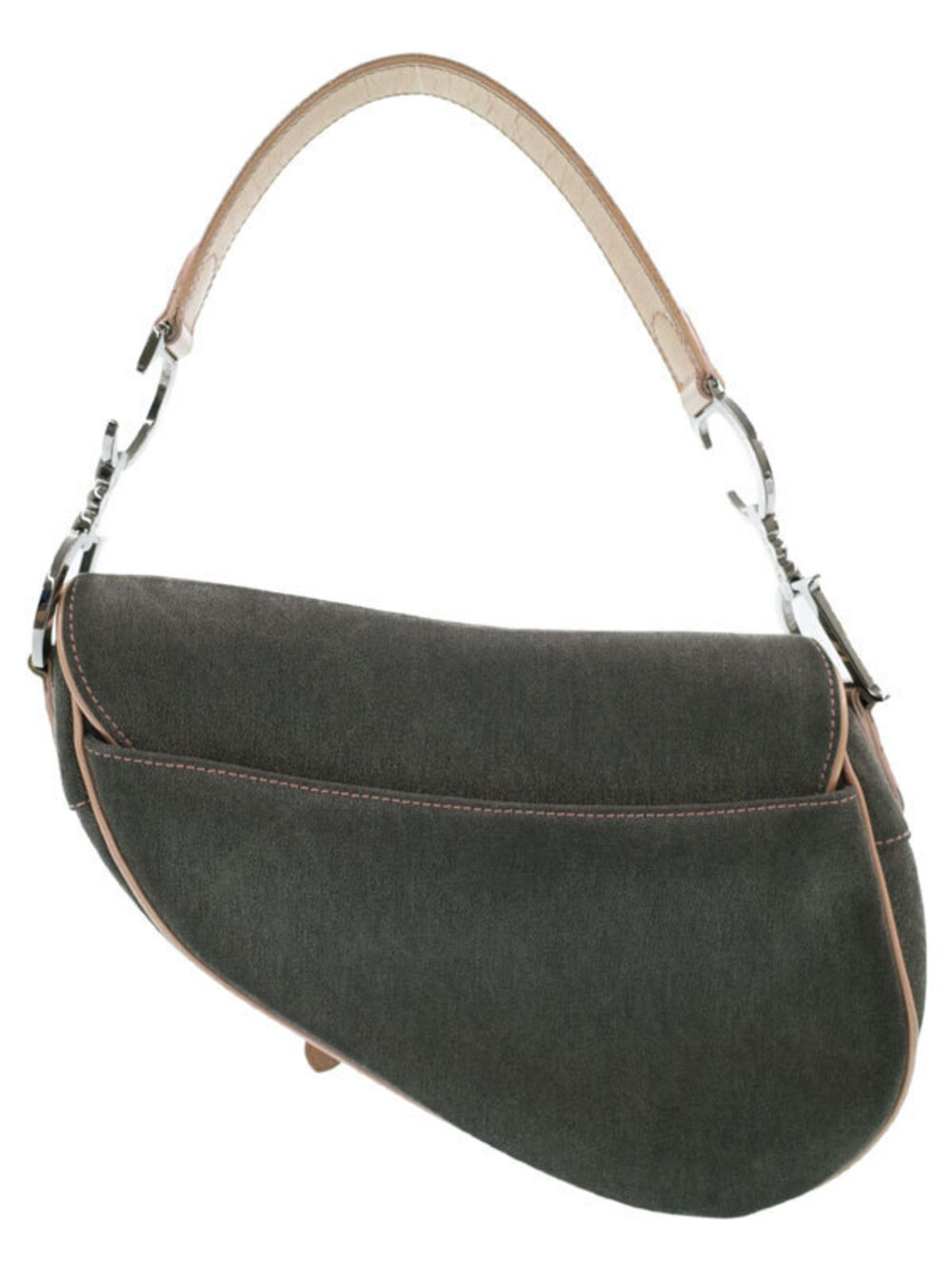 Dior Saddle Bag  Christian Hobo Denim Blue